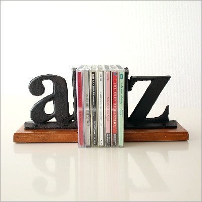 本立て おしゃれ アンティーク調 ブックスタンド CDスタンド アイアン